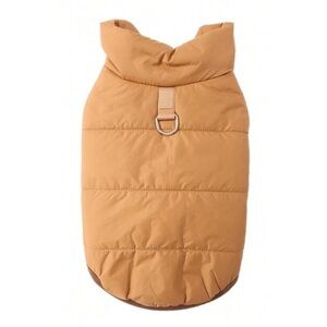 Dog Clothing - Tan Quilted Puffer Vest